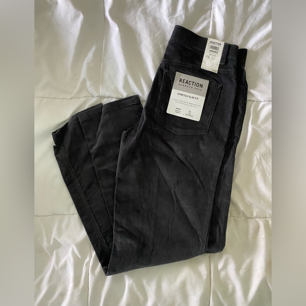 Kenneth Cole reaction stretch cord pants 30x30 stretch slim fit